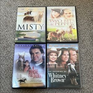 Set of 4 Horse-Themed Movies on DVD / Kids Family Films